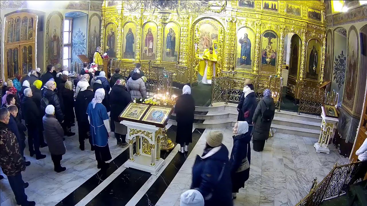 22.02.2026.  Обретение мощей свт. Тихона.Воспоминание Адамова изгнания. Часы. Литургия ранняя.