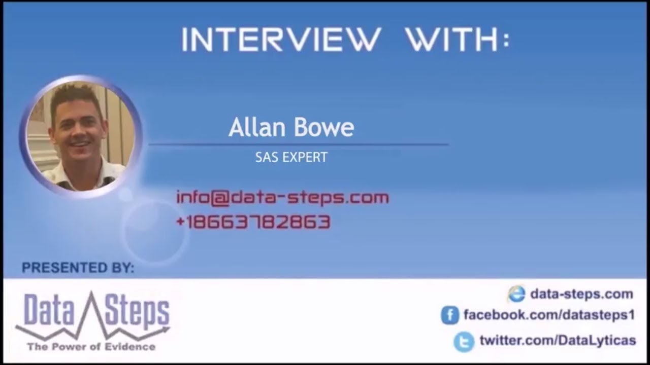 Alllan Bowe , SAS Expert