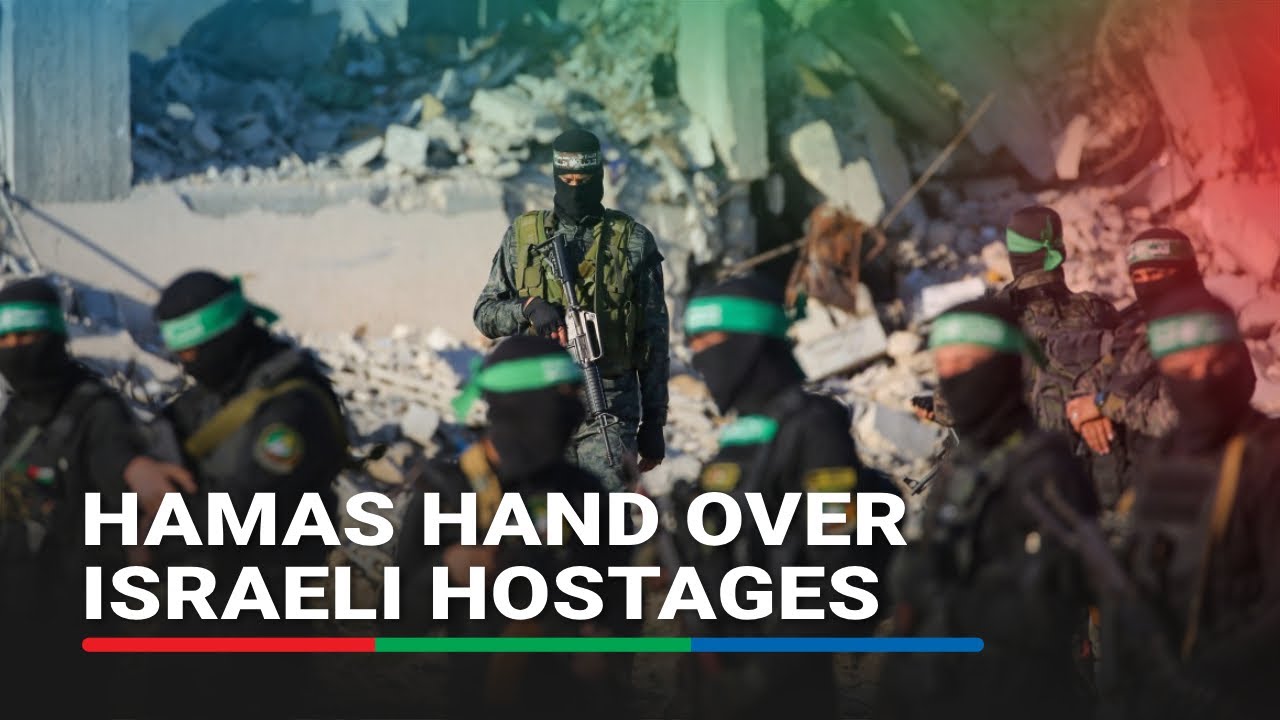 Hamas hands over Israeli hostages Bibas, Kalderon to Red Cross in Gaza's Khan Younis | ABS-CBN News