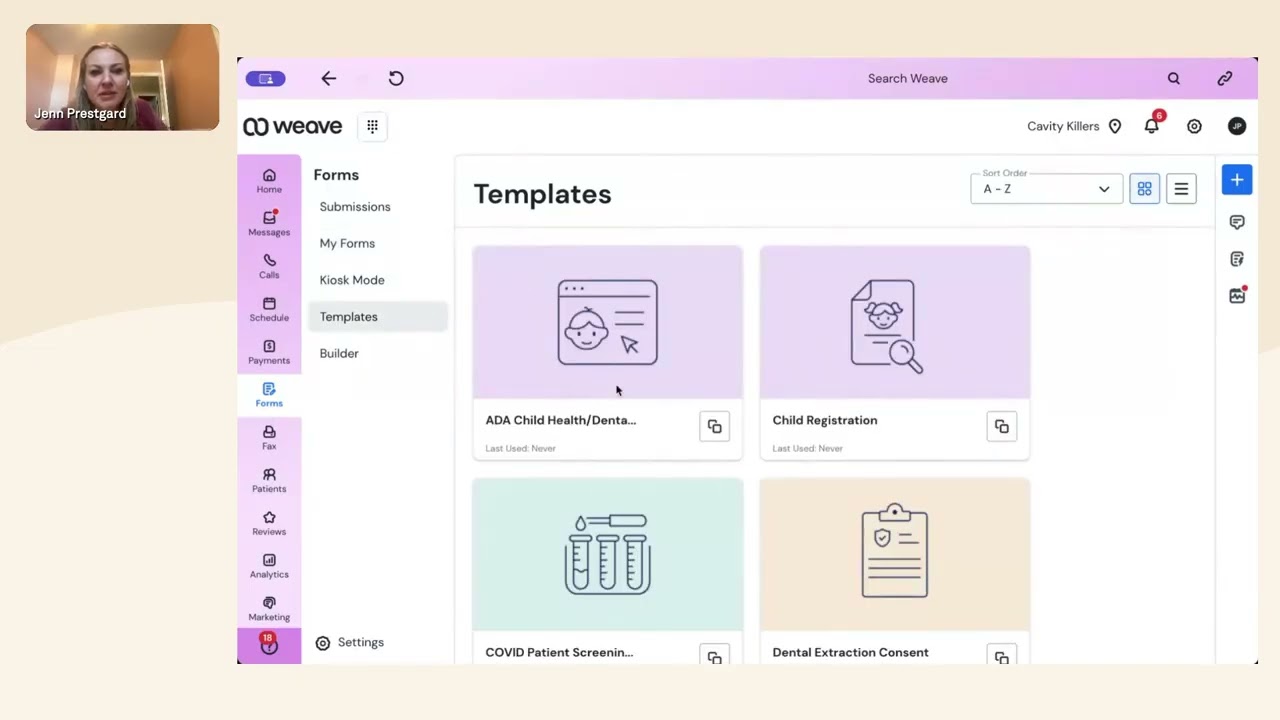 Using Weave Digital Forms: Improve the Patient Experience