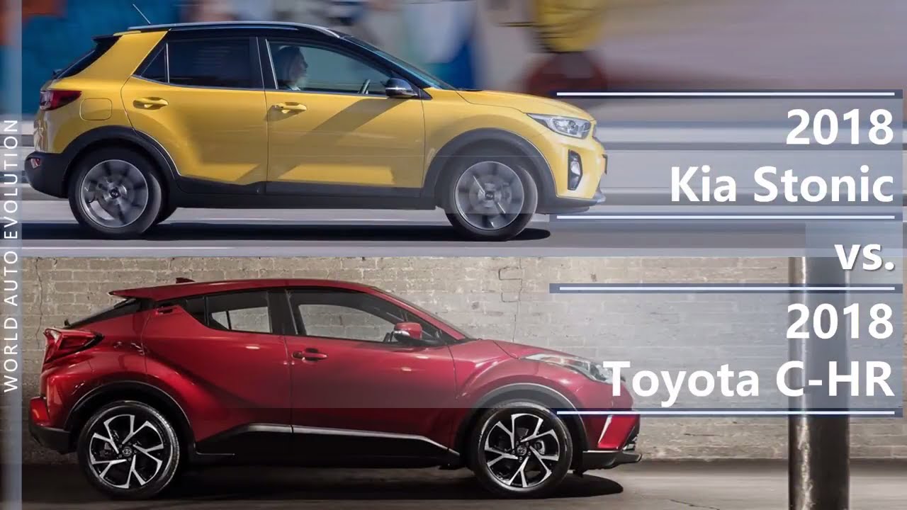 2018 Kia Stonic vs 2018 Toyota C-HR (technical comparison)