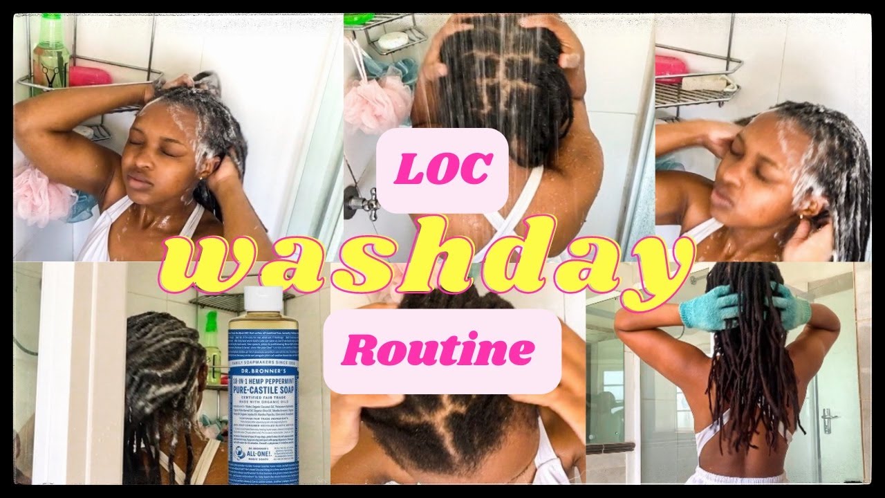 HOW TO: 10 Step LOC Washday Routine ft Dr.Bronner's Castile Soap | No Retwist | eyonaminentle