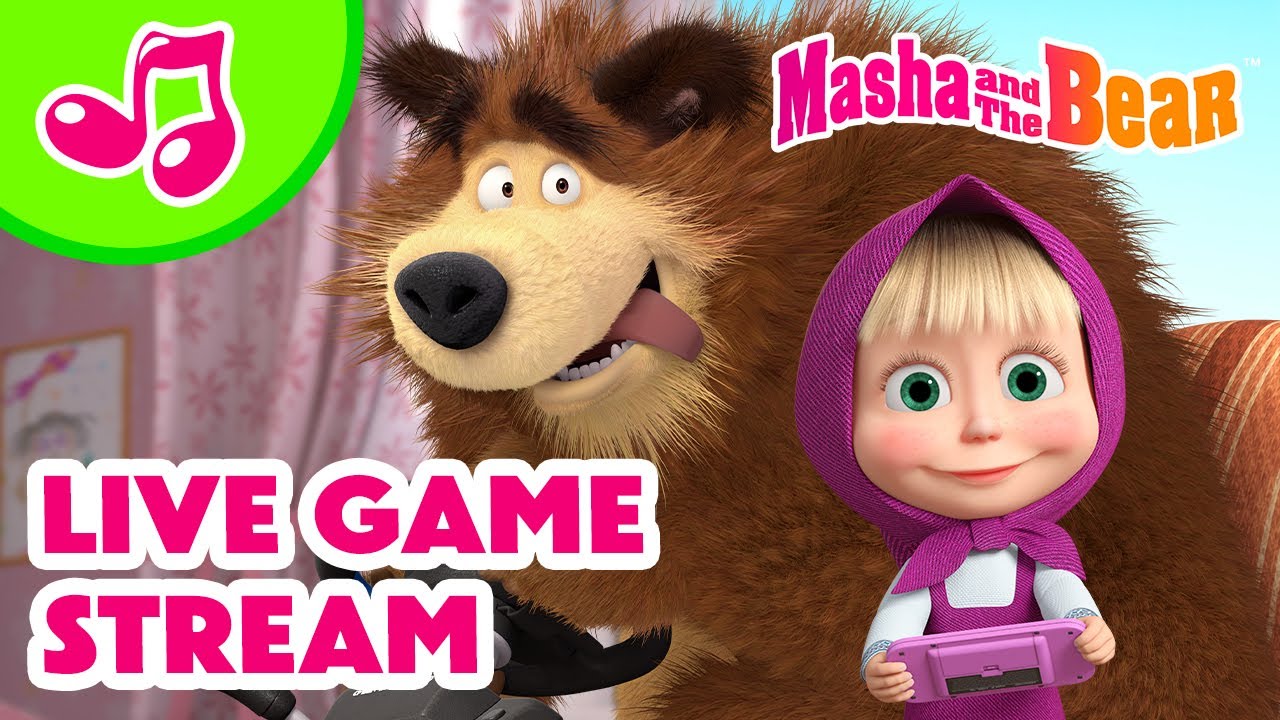 Masha and the Bear 2026 🕹️🎮 Live Game Stream 🦈🎵 Best Episodes and Nursery Rhymes Collection 🎬