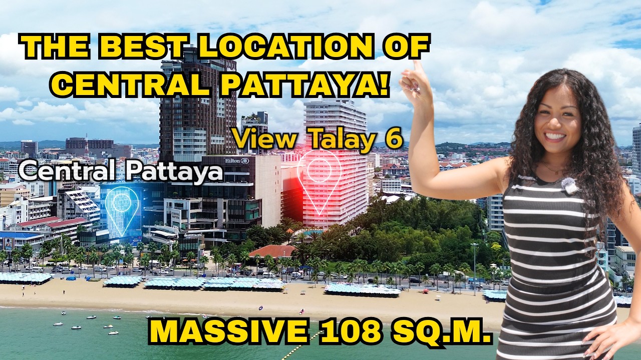 Лучшая локация в центре Паттайи! View Talay 6 &mdash; огромная квартира 108 кв.м. на первой линии пляжа