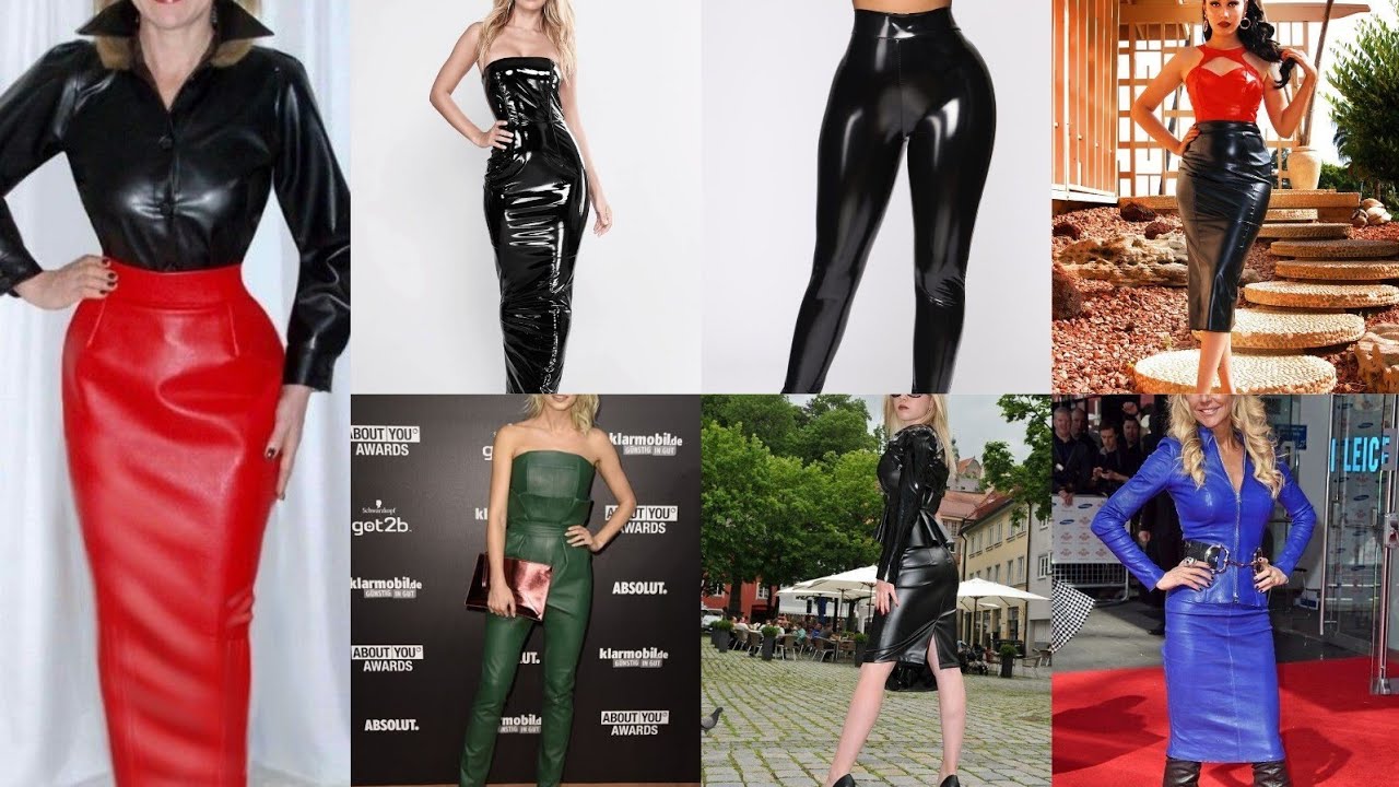 very glossy shiny latex leather outfits for ladies #latex #trendy #leather #fashion #ideas #outfits