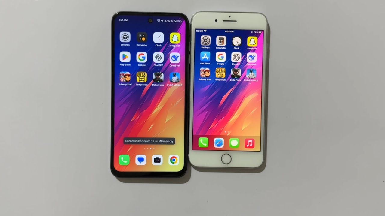 IPHONE 8 PLUS VS INFINIX HOT 50i - SPEED TEST!!