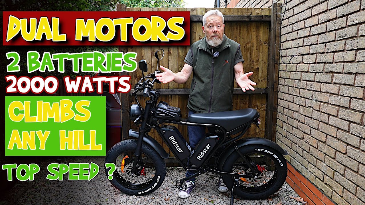 The Most powerful ebike I have reviewed Ridstar Q20 Pro 2000W Dual Motor 52V 40AH Battery