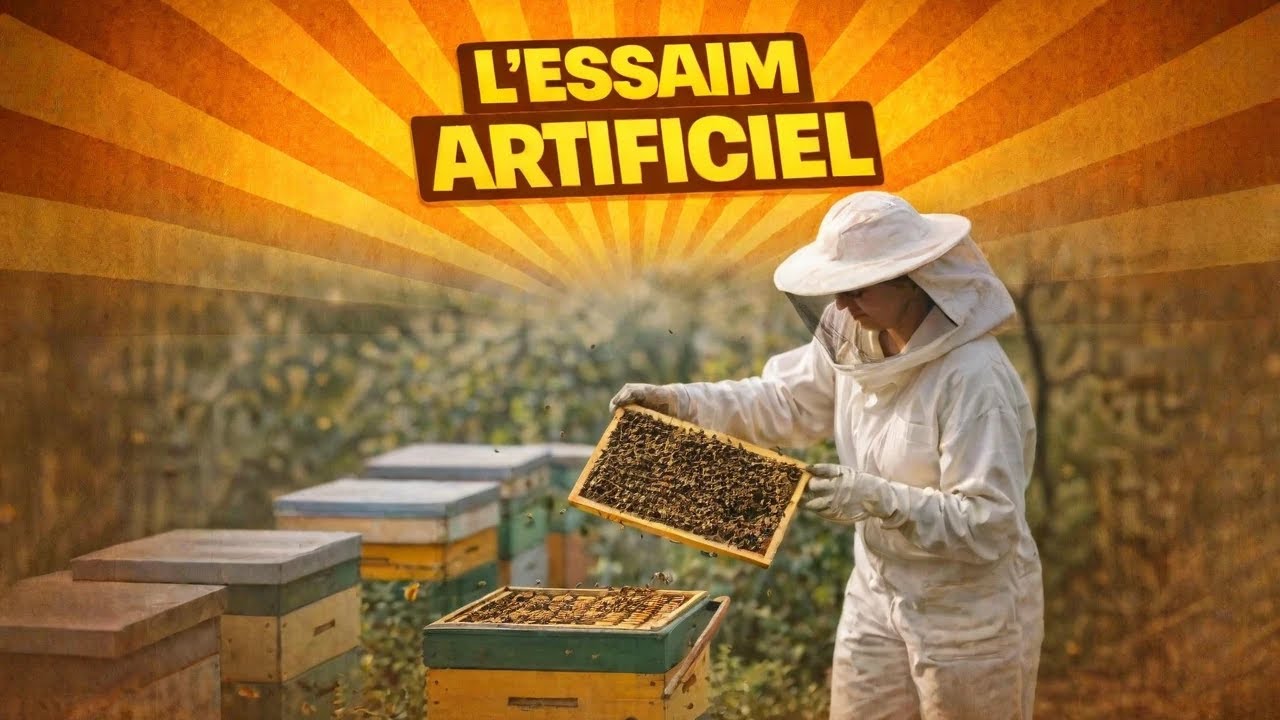 🐝 Création d'un essaim artificiel avec introduction d'une reine fécondée