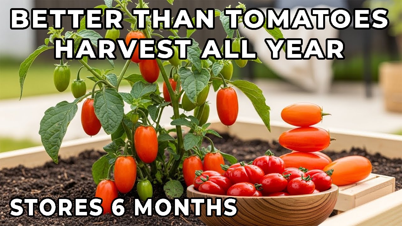 Forget Tomatoes—This Plant Grows Year-Round, Stores 6 Months, No Replanting Needed