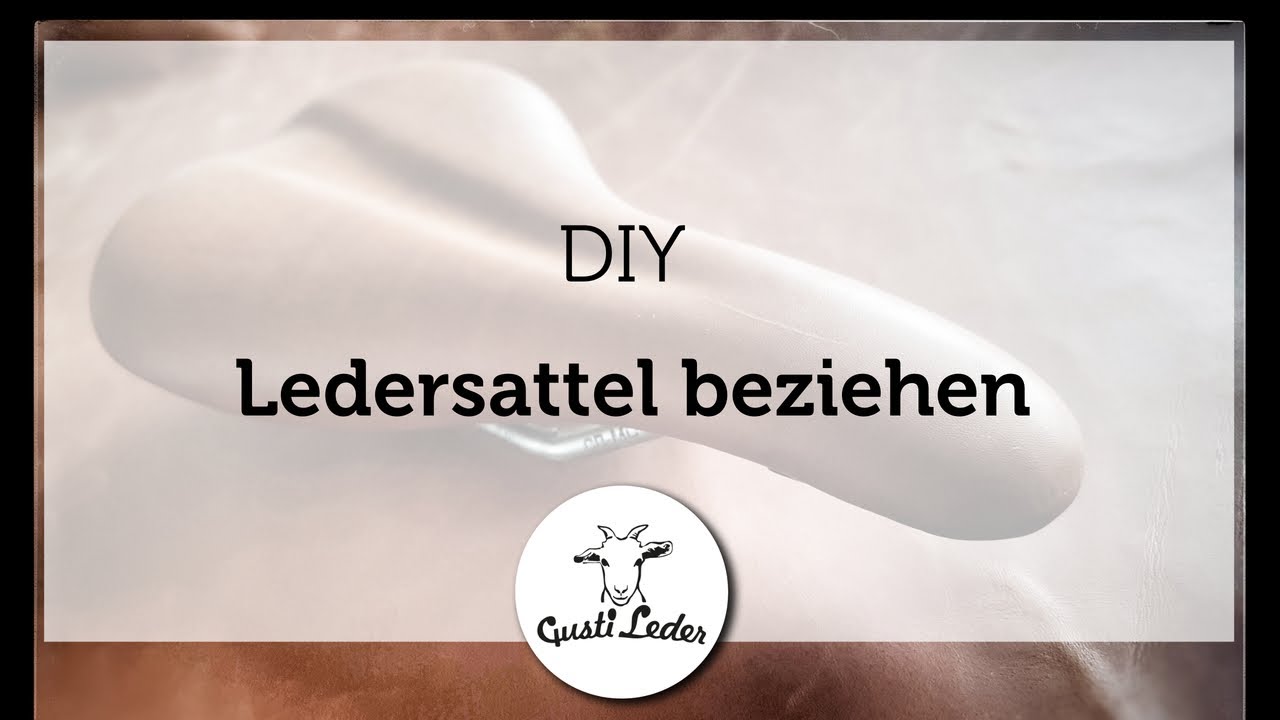 Sattel beziehen | Ledersattel DIY | Fahrradsattel