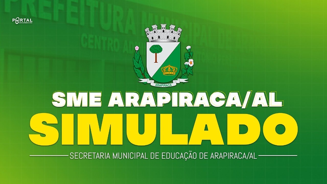 SIMULADO CONCURSO SME ARAPIRACA/AL @CursosdoPortal