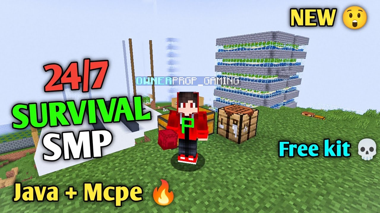 🍟 New Best Public Survival Smp Server For Minecraft 🍿 | Java/Pe/Pojav | 24/7 Online | Free To Join 🌷