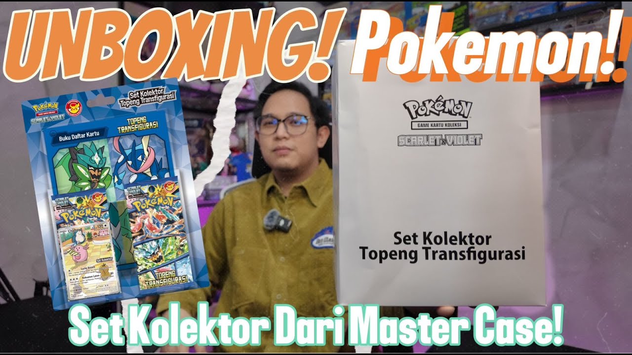 Unboxing Pokemon Set Kolektor Topeng Transfigurasi Master Case!!