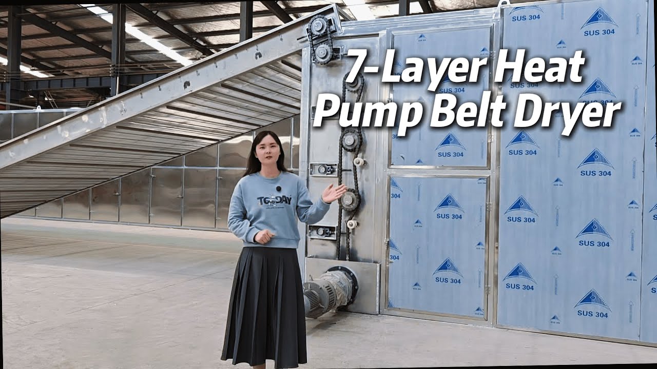 7-Layer Heat Pump Mesh Belt Dryer