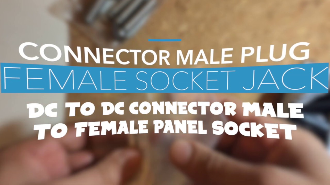 ⭐️CONNECTOR MALE TO FEMALE PLUG SOCKET PANEL DC⭐️