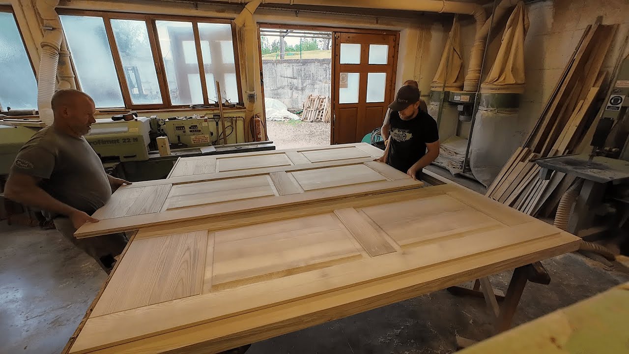 THREE PIECE Ash Wood Basement DOOR From START to FINISH
