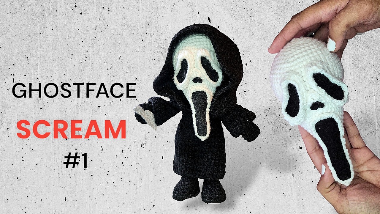 SCREAM - GHOSTFACE Amigurumi Crochet #1 🇪🇸/🇺🇲