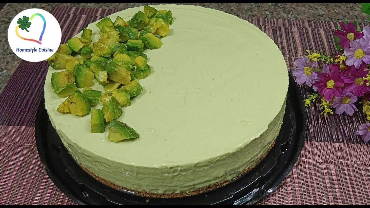 No Bake Avocado Cheesecake