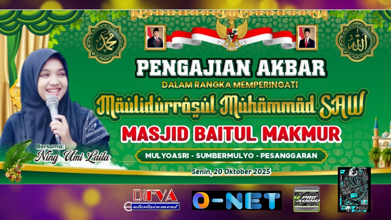 PENGAJIAN AKBAR MAULID NABI BERSAMA NING UMMI LAILA TERBARU BANYUWANGI 2025