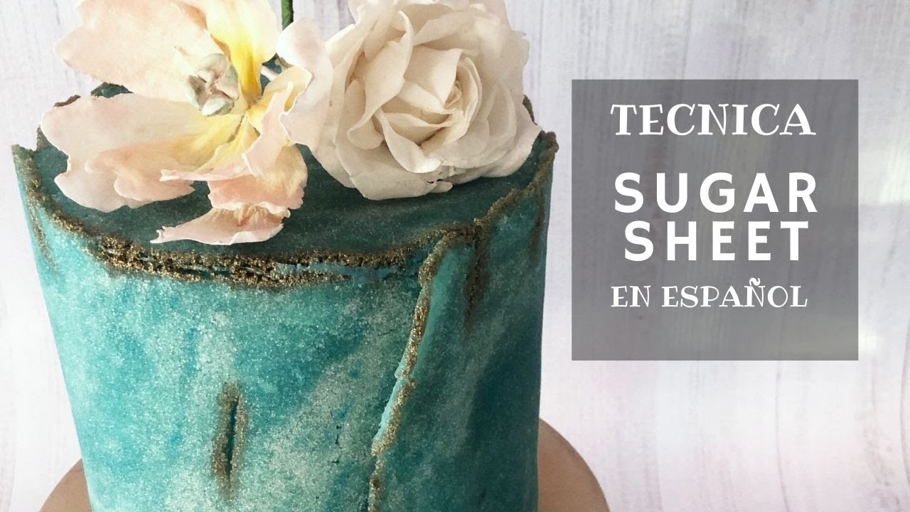 CAKE TENDENCIA - SUGAR SHEET - Técnica de papel de azúcar - No falla!!!