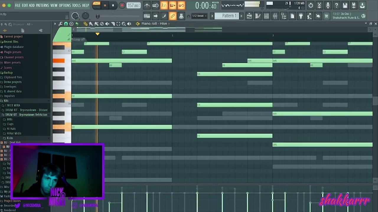 Nick Mira Making Fire Beats From Scratch 😈💫💔