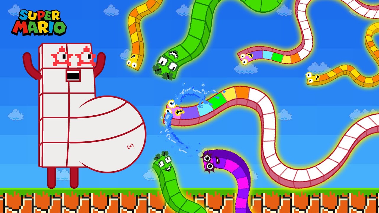 Number Snake Sad Stories in The Giant Number 10 Maze | Game Animation