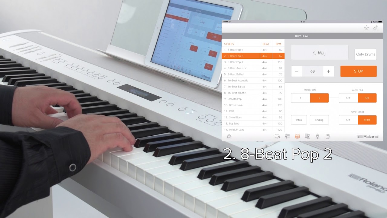 &ldquo;Connecting the Piano Partner 2&rdquo; Roland FP-90 / FP-60 #08
