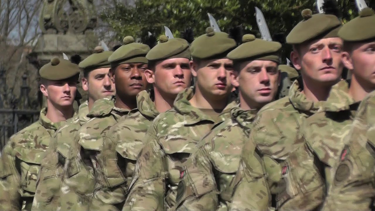 1 SCOTS Parade 2013 - Band of the Royal Regiment of Scotland and 1 SCOTS Pipes and Drums
