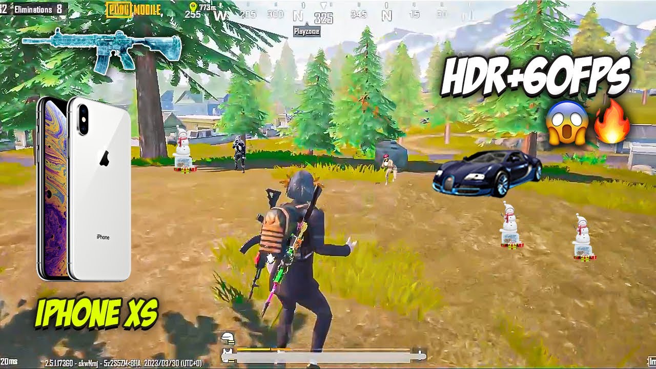 iPhone XS HDR+60FPS 😱 | iPhone XS PUBG TEST after update iOS 16.4 🔥 | PUBG TEST 2023 😍