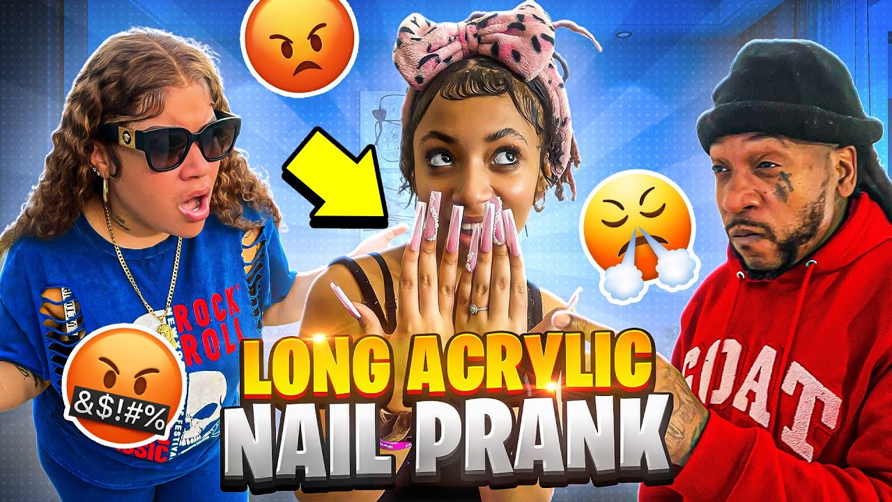 EPIC LONG NAILS PRANK ON MY PARENTS😭🤣 (MUST WATCH)