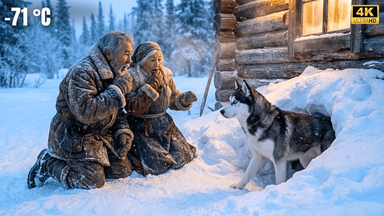 Elderly couple sees a husky circling the cabin at -71°C… and discovers why he wouldn’t leave