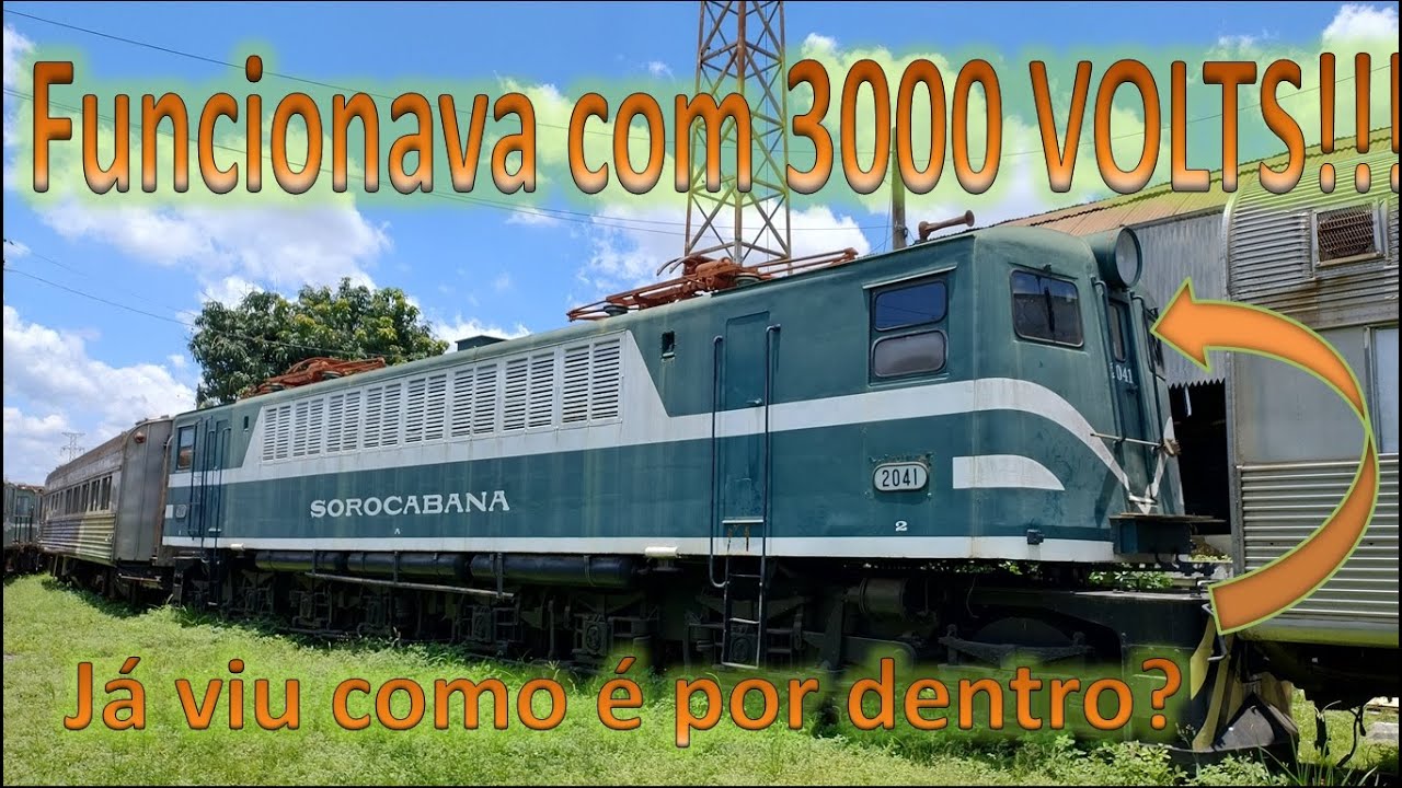 Vem conhecer como é por dentro desta locomotiva ELÉTRICA com mais de 70 anos!