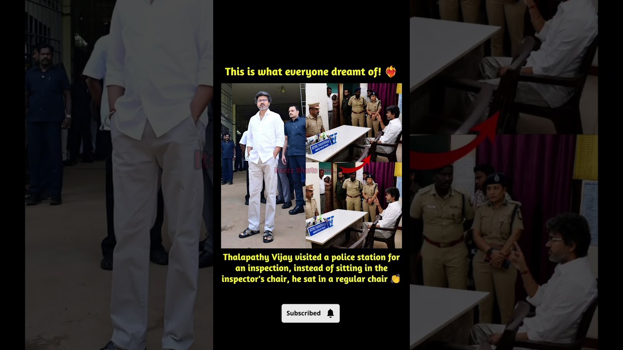 Respecting the uniform! Thalapathy Vijay wins hearts with this #thalapathyvijay #shortsb #trending
