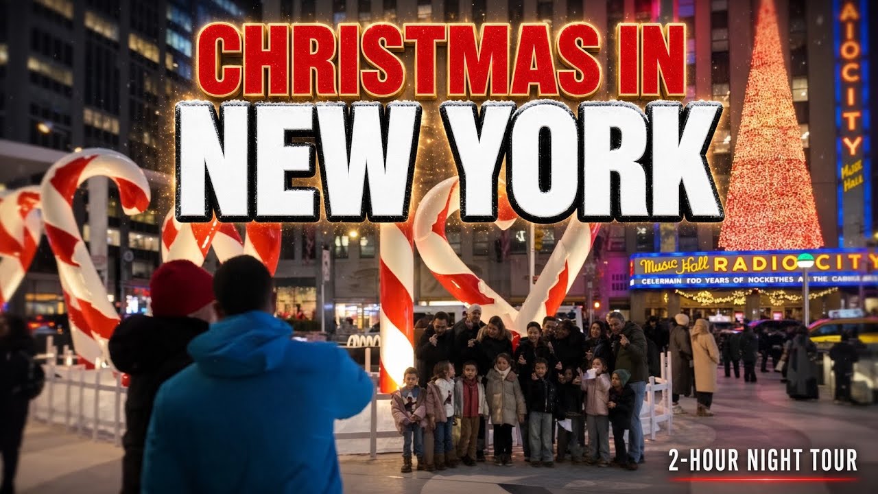🎄Christmas In Manhattan Walking Tour 🎅 What Christmas In NYC is REALLY Like! ✨ 4K HDR