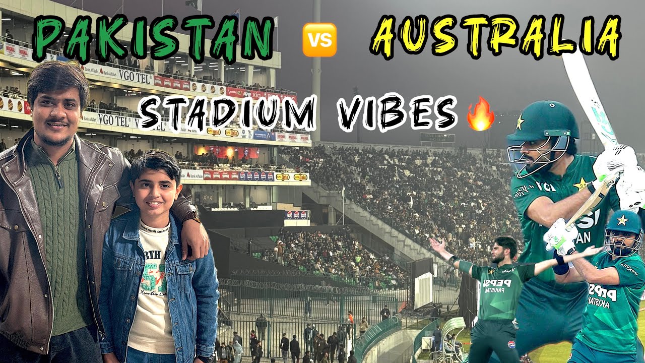 Stadium Vibes 🔥 Watching PAK vs AUS with My Squad! #Gaddafi Stadium Lahore #cricket #pakvsafg2023 