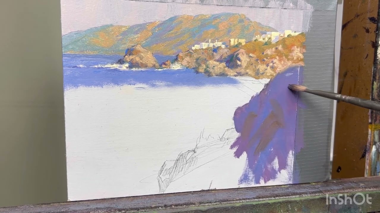Quick Landscape Demo - An Inlet on Naxos