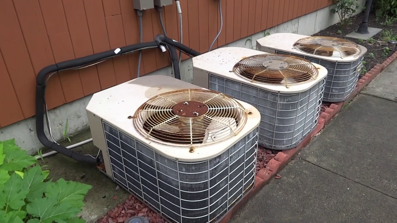CENTRAL AC outside unit not running & low on gas