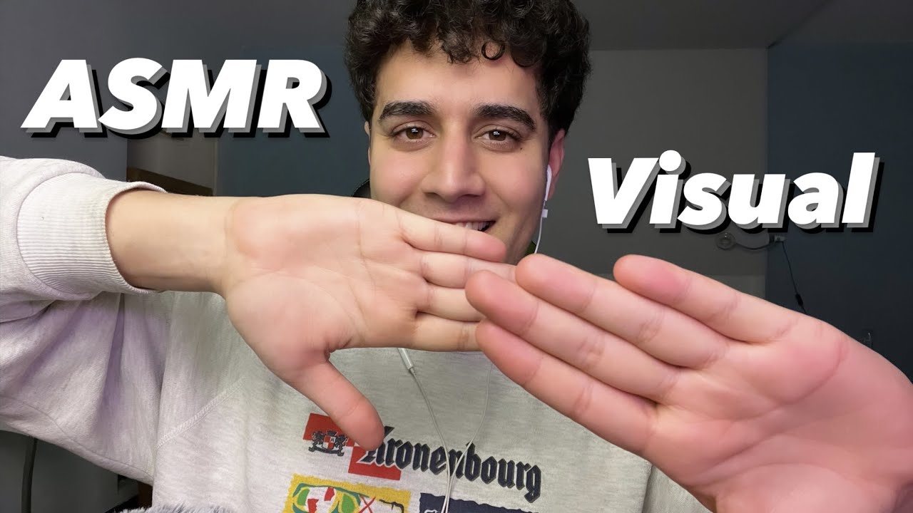 ASMR visual de manos lento || mouth sounds
