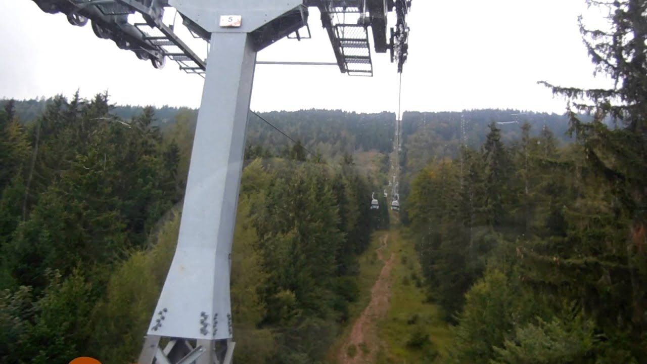Girak 6 ESB Seilbahn Cable Car Schöckl Down POV Onride 2014
