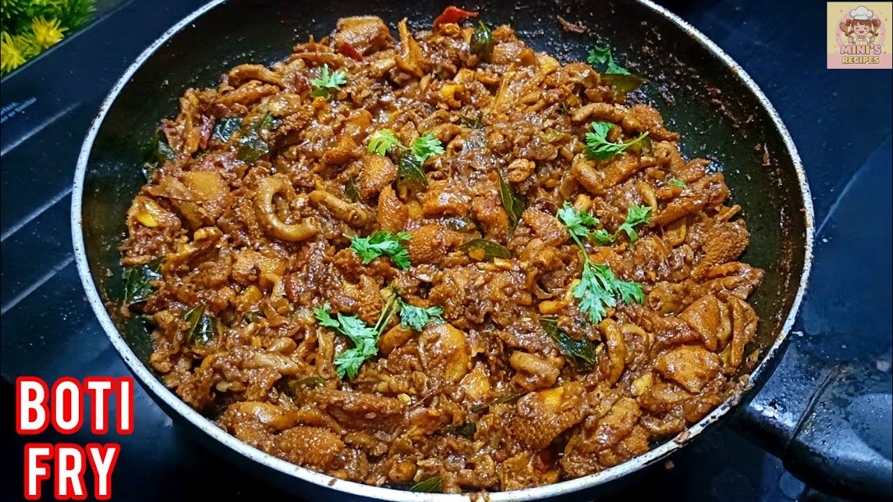 South Indian Mutton Boti Fry | Traditional & Delicious