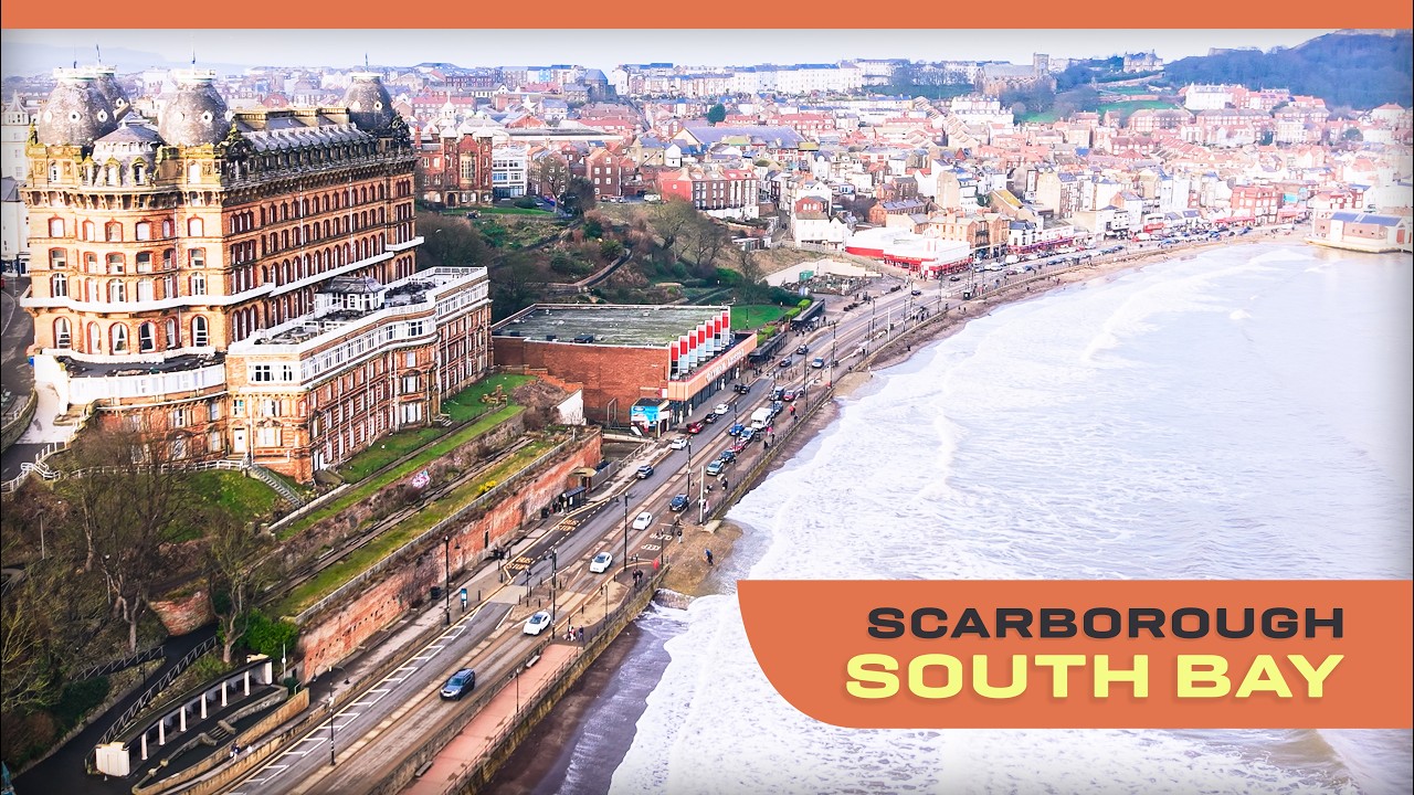 Scarborough South Bay from Above | Lighthouse & Harbour | 4K Cinematic Drone | DJI Mini 5 Pro