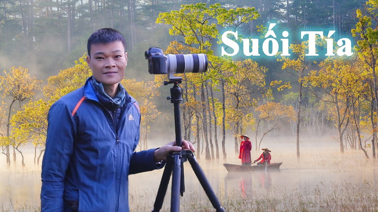Chụp Ảnh Phong Cảnh Suối Tía Đà Lạt Mùa Lá Vàng