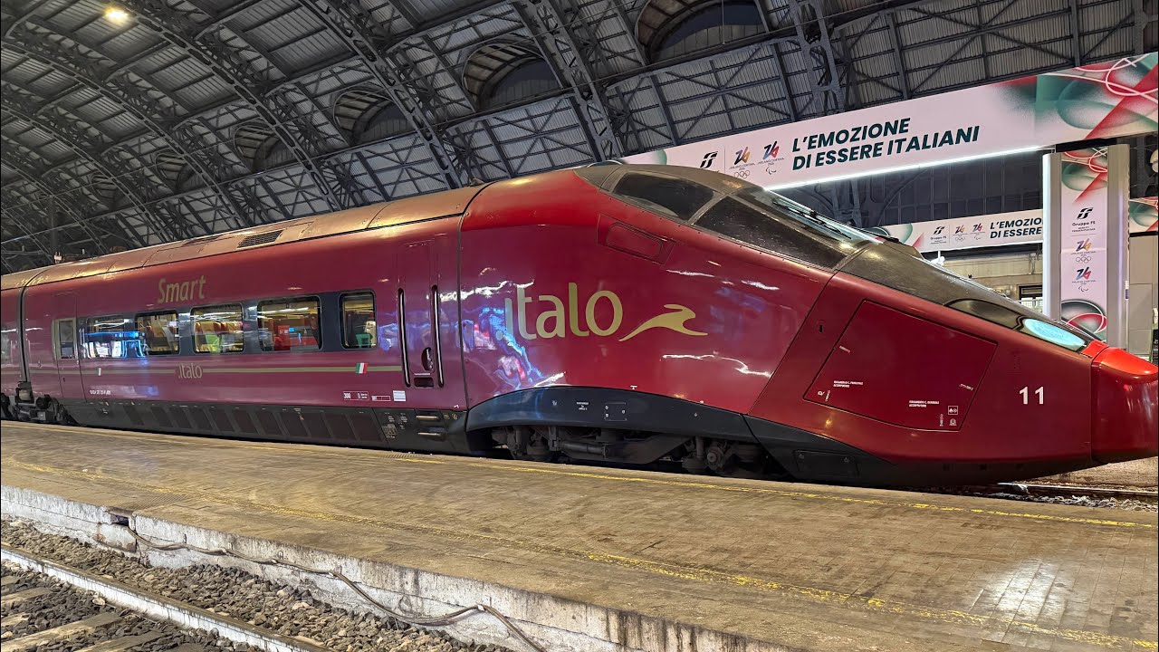 Italy&rsquo;s private high-speed train 😳🇮🇹 ITALO NTV Trains #italo #railway #highspeedrail #italy 