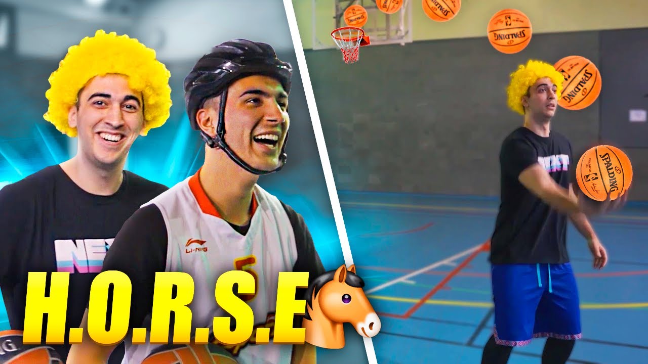EL JUEGO del H.O.R.S.E: Sergiiram vs Tresco! *retos de baloncesto real*