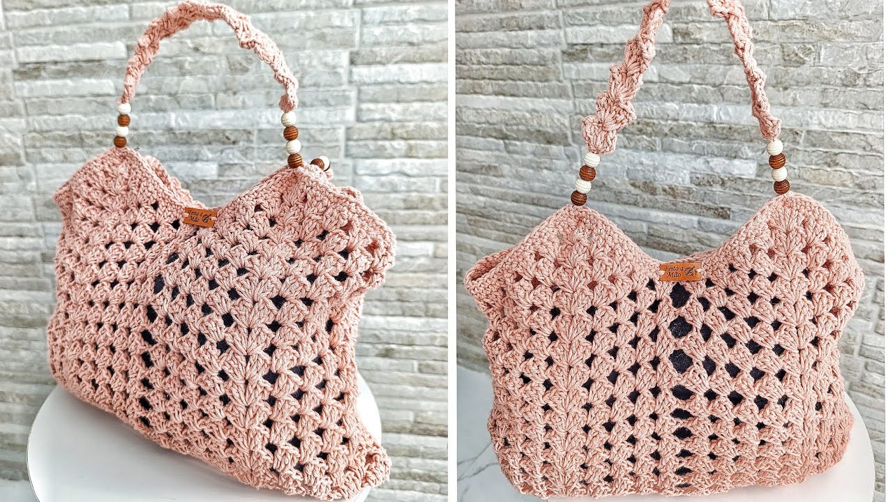 Bolsa de crochê 🧶 Passo a passo completo 