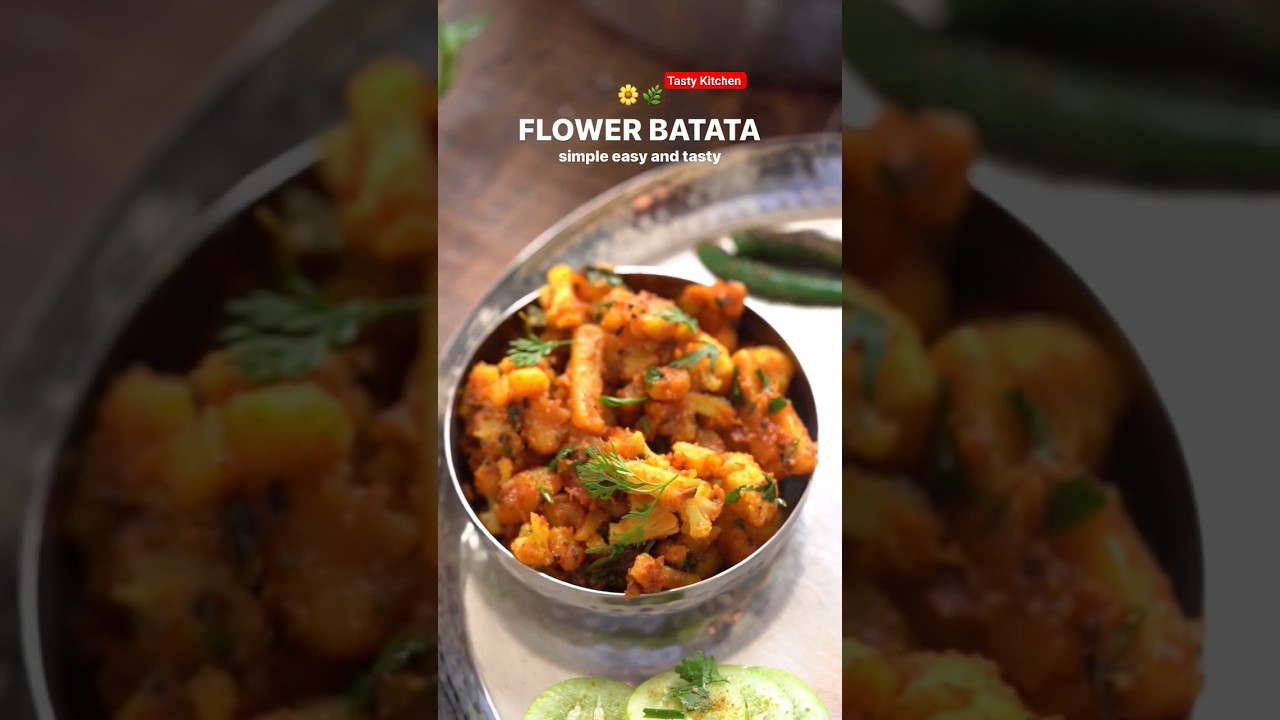 special flower batata bhaji for your tiffin 🍲 #recipe #ytshorts #food