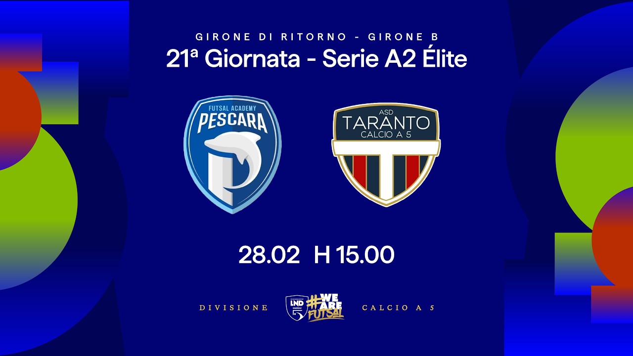 Academy Pescara-New Taranto 5-2 | 21ª giornata | Serie A2 Élite 2025/2026 - Girone B