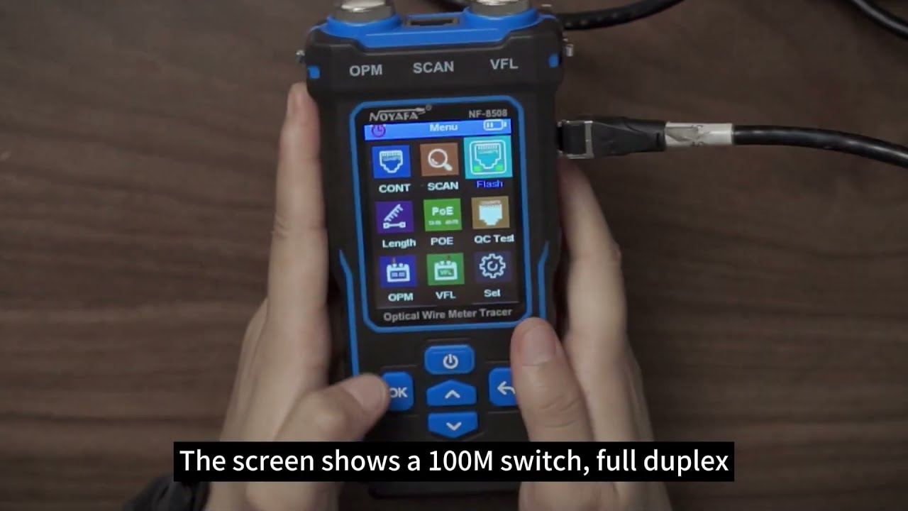 NOYAFA NF-8508 Cable Tester: Test Cable Length, Test Crystal Head Crimp, Port Flash, and Trace Cable