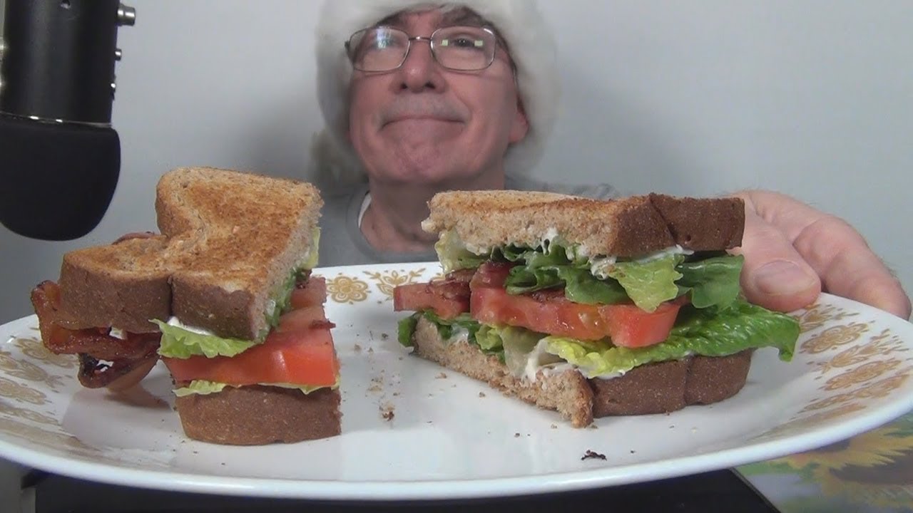 ASMR Eating a BLT Sandwich