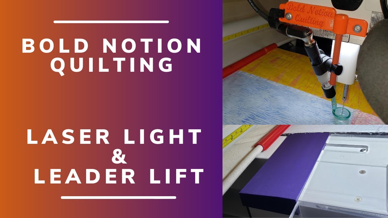 Laser Light For Computer Quilting - APQS Machine